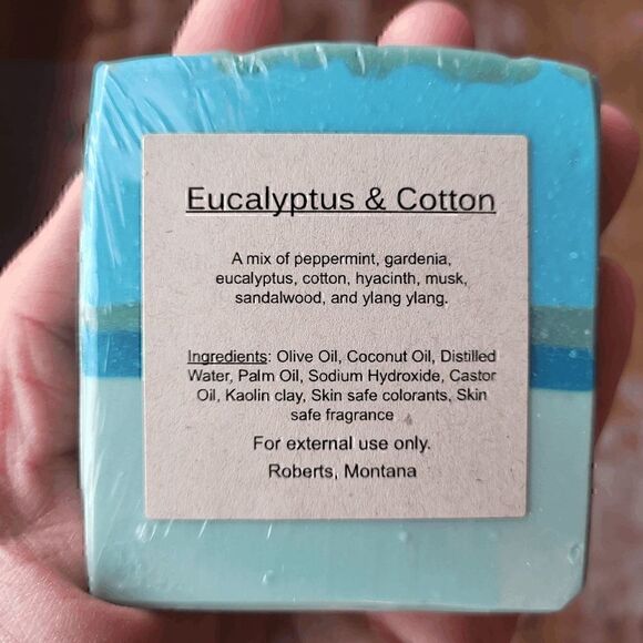 Eucalyptus & Cotton - Bar Soap - Picture 2 of 3